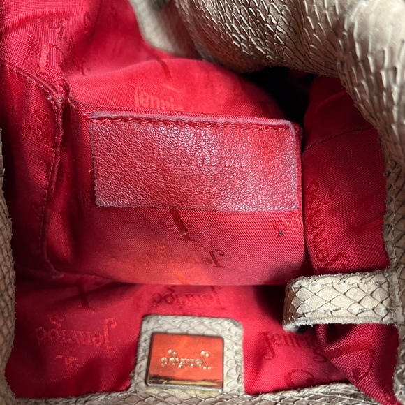 Jenrigo Bag Tan Soft Snake Skin Leather. - Picture 12 of 16